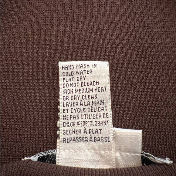 Joseph A. Sweater with Beads Crystals and Sequins on Front Neckline Size Medium - Picture 5 of 6